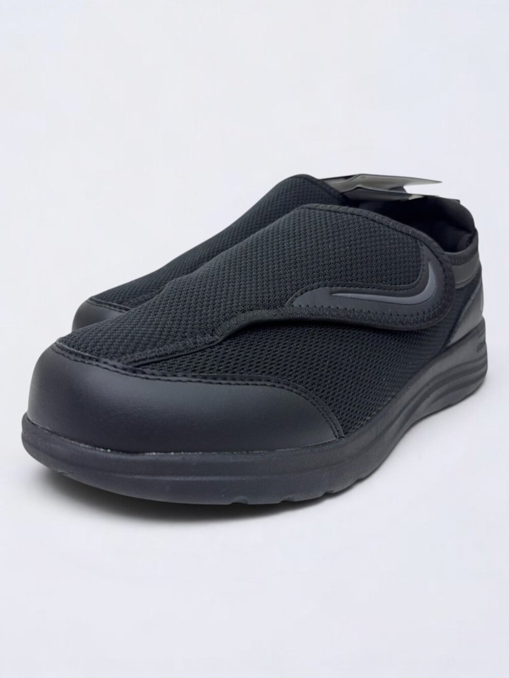 FitVille Women's EasyTop Wings V9 Shoes Size 11EW Black Slip On Hook & Loop NWOB